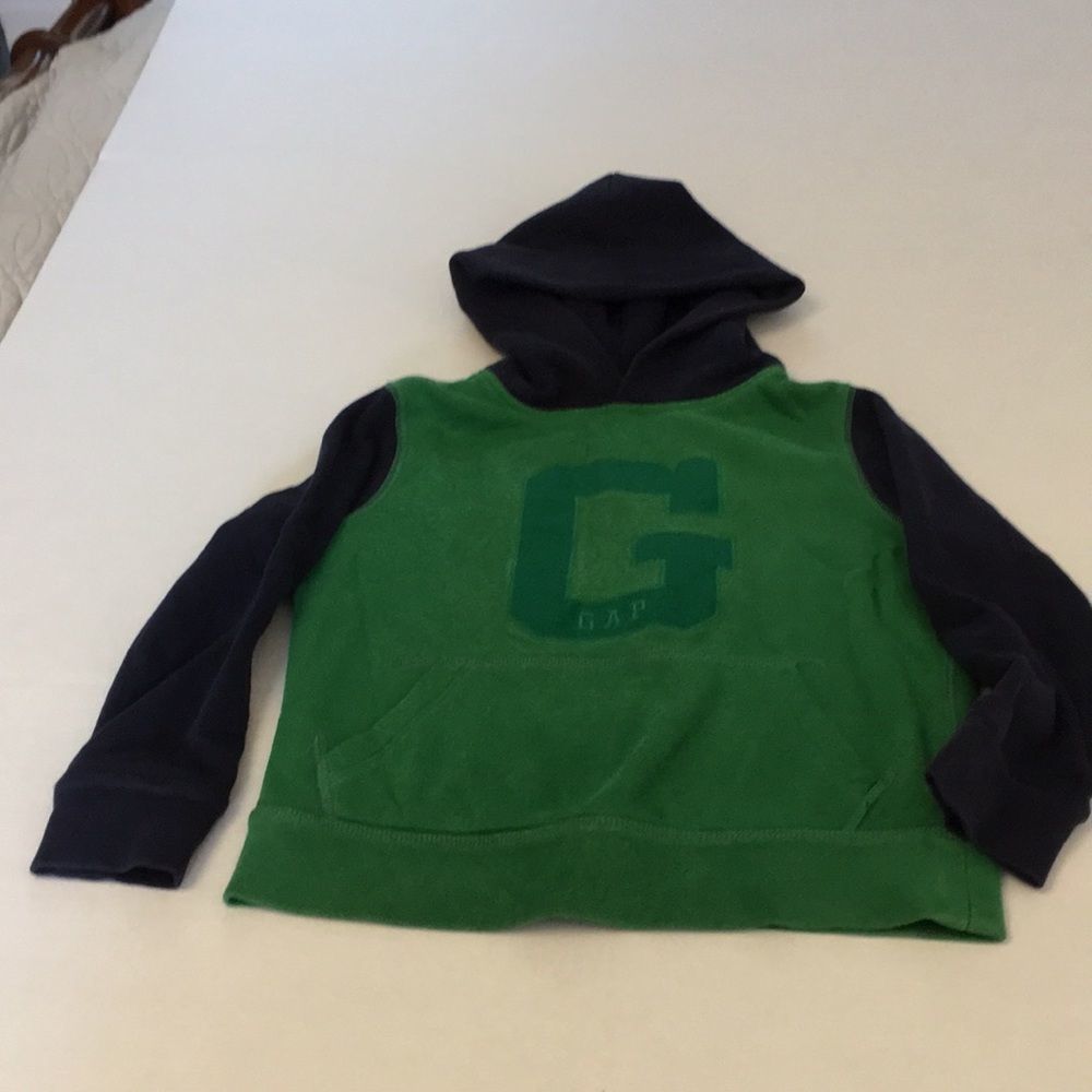 Gap Kids green and blue hoodie RN 54023 Size Small 6-7